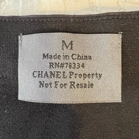 CHANEL Black and Gray Women's Top